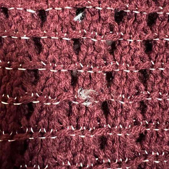 Gossip Girl by Romeo & Juliet Couture Open Knit Oversized Sweater Size Small - Picture 9 of 10